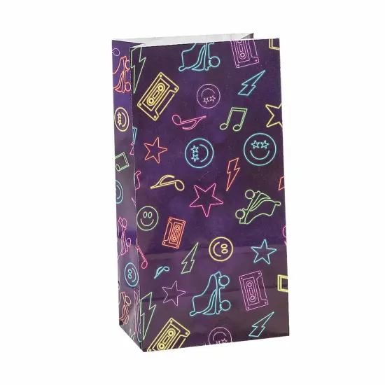 Retro Vibes Treat Bags - 12 Pc. {3}