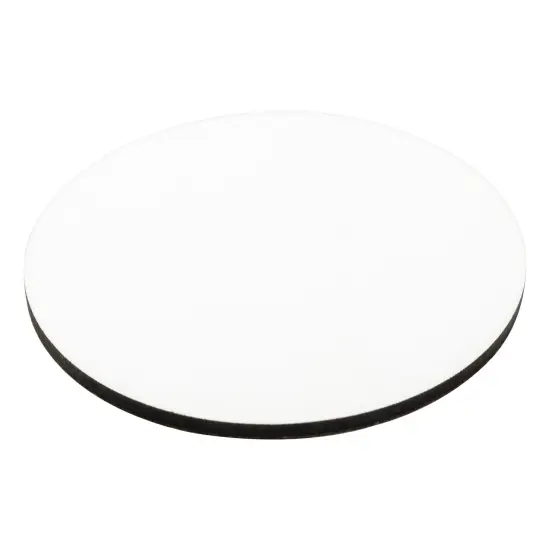 Craft Express Round Coaster-White, 3.5", 4 pack {3}