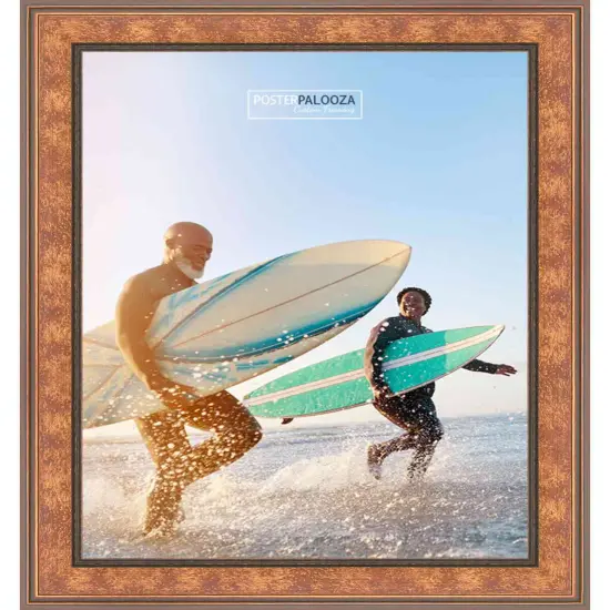 Panoramic Slim Profile Gold Picture Frame - UV Acrylic, Foam Board Backing, Hanging Hardware {4}