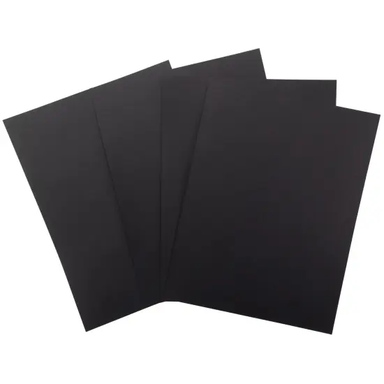 Harmony Hues 65# Cardstock 8.5"X11" 100/Pkg-Midnight Black {2}