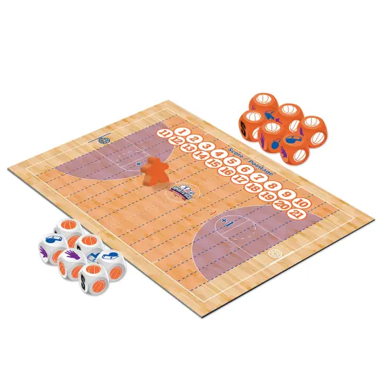 FoxMind Games: Sports Dice Basketball - Throw The Ball On Net & Dunk To Win, Rolling Board Game, Fun & Easy To Learn, Family-Kids Ages 8+ 2-4 Players {7}