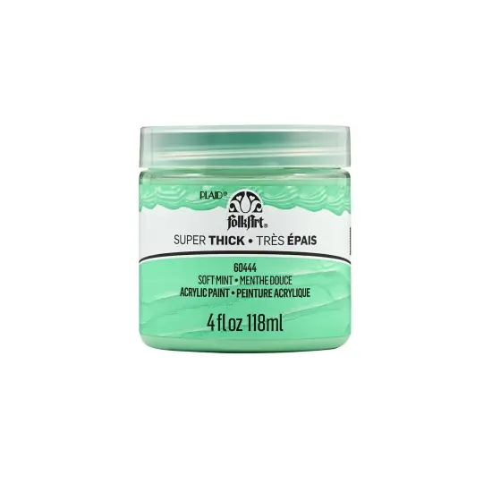 FolkArt Super Thick Acrylic Paint Soft Mint 4 oz - 60444 {4}