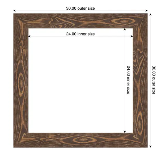 Bridge Framed Dry Erase Magnetic Board Brown {4}