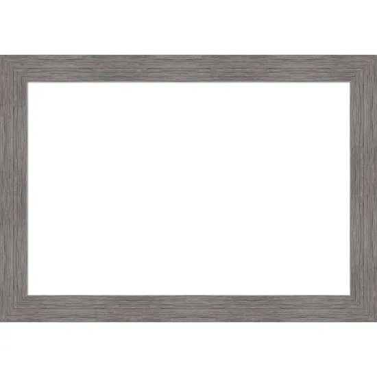 Pinstripe Plank Grey Framed Dry Erase Magnetic Board {1}