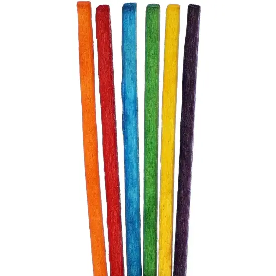 Mini Rainbow Popsicle Sticks for Crafts, 6 Colors (2000 Count) Multicolor {4}