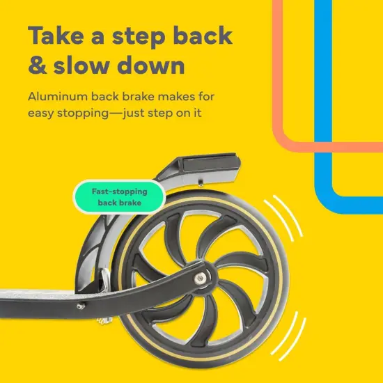 LaScoota Kick Scooter for Adults & Teens. Perfect for Ages 8-14 and Men & Women. Lightweight Foldable Adult Scooter with Large 8&rdquo; Wheels 220lbs (Regular (Teen), Yellow) Green {4}