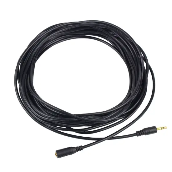 Insten 3.5mm M/F Stereo Plug to Jack Extension Cable Audio Output Extend 25ft feet for iPad Mini 5 iPad Air 2019 Black {2}