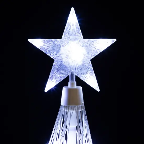 Northlight LED Lighted Show Cone Outdoor Christmas Tree - 4' - Pure White {5}