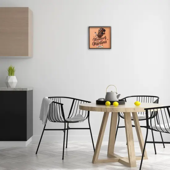 Stupell Industries Weenie's & Espresso Martinis Framed Giclee Wall Art Design by Jim Baldwin {2}