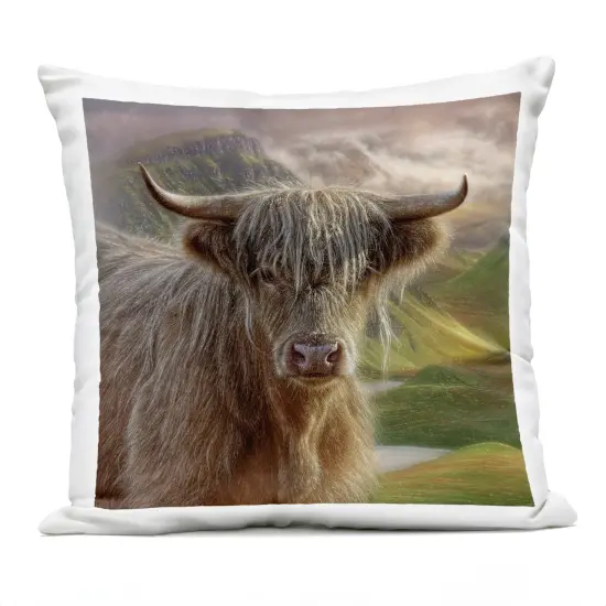 Stupell Industries Butterscotch Highland Cow Outdoor Pillow, 18 x 7 x 18 {1}