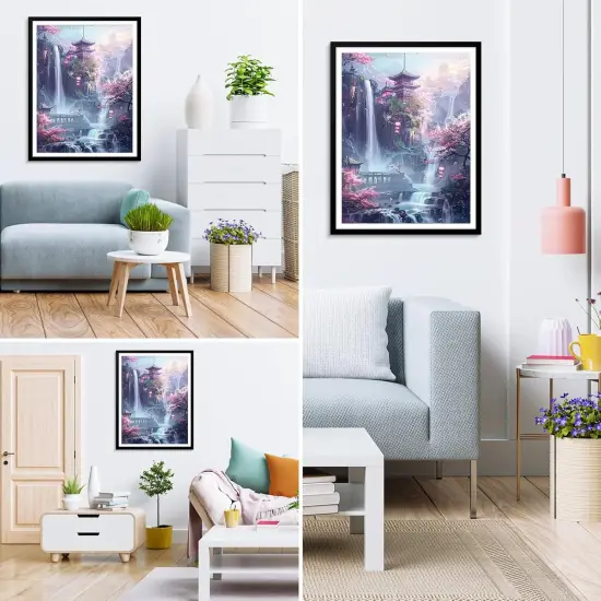 Waterfall Diamond Painting Kits for Adults, Wonderland 5D Diamond Art Kits for Beginners, DIY Full Drill Paint with Diamond for Home Wall Decor 12x16 Inch/30x40cm {2}