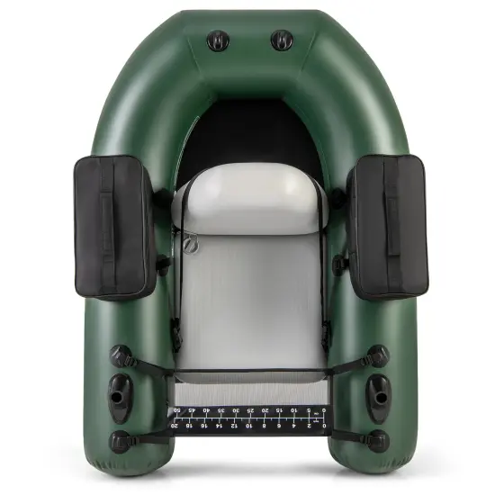 Camouflage Inflatable Fishing Float Tube with Adjustable Backrest and Storage Pockets {4}