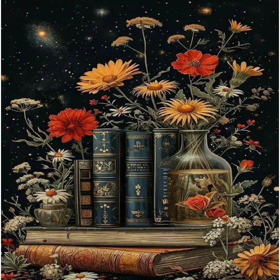 Diamond Painting for Adults Beginner, Dark Diamond Art Kits for Adults, DIY Full Drill Gem Art and Craft Kit for Home Wall Decor 12 X 16inch {1}