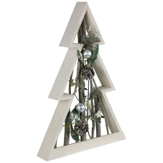 Northlight Stars and Pinecones Christmas Tree Decoration - 17.5" White {4}