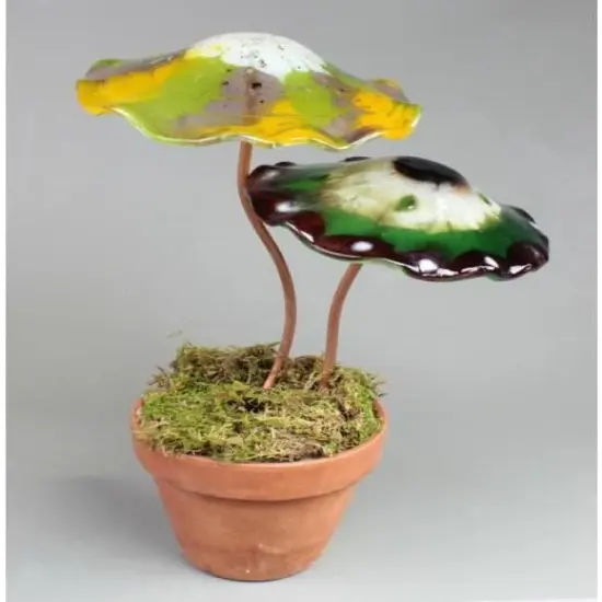 7.25" Dia x 2" Ruffle Dome Glass Fusing Kiln Mold {2}