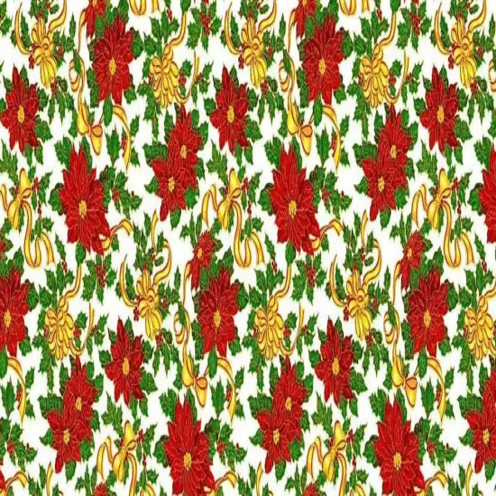 1 Yard Christmas Poly Poplin Fabric For Holiday Sewing Crafts And D&eacute;cor Projects 60 Inch Width {2}