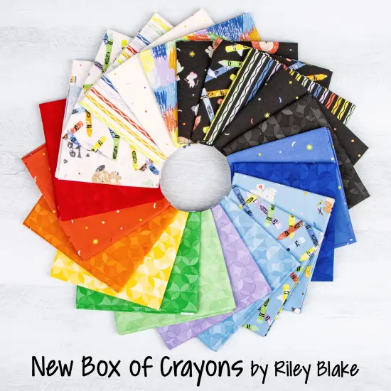 New Box of Crayons Fat Quarter Bundle by Riley Blake Designs for Riley Blake (FQ-16510-22) {2}