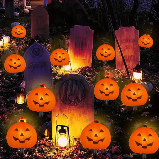 4PCS Halloween Pumpkin Pathway Lights {1}