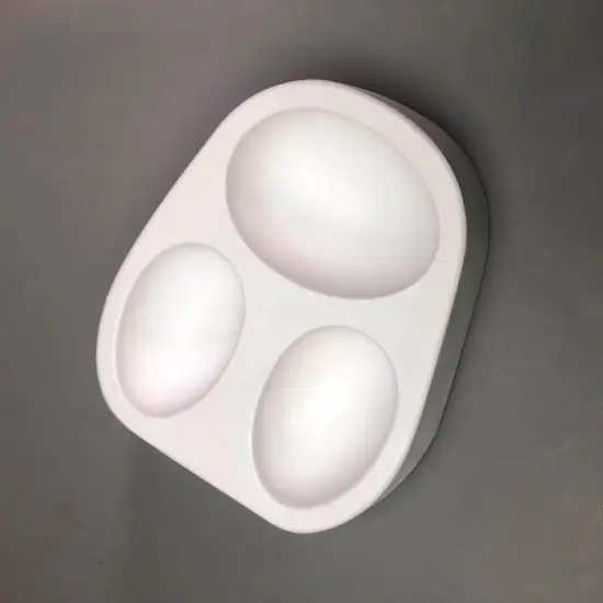 6.75" x 5.5" x 2" 3 Large Eggs Glass Fusing Kiln Mold {3}