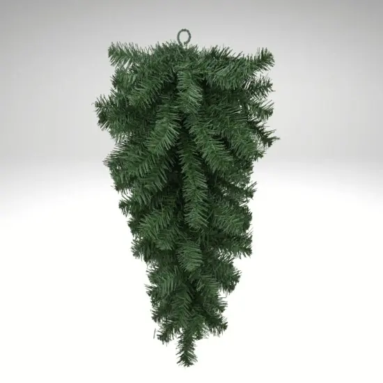 24" Artificial Pine Teardrop Swag &ndash; DIY Christmas Swag Base-82298-GN {2}