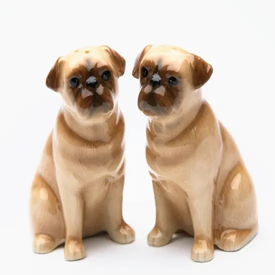 Ceramic Pug Dog Salt & Pepper Shakers, Home D&eacute;cor, Gift for Her, Gift for Mom, Kitchen D&eacute;cor, Dog Lover Gift, Pet Loss Gift {3}