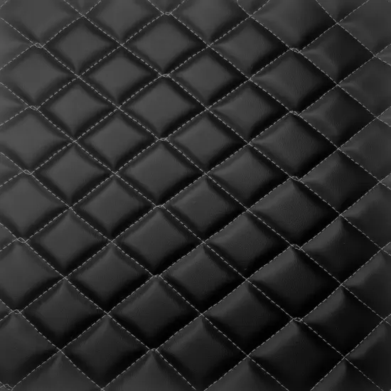 1 Yard Satin Shagreen Faux Leather Vinyl Material For Upholstery Auto Crafts D&eacute;cor 54" Width Black {3}