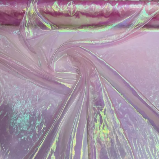 1 Yard Iridescent Organza Fabric Sheer Lightweight Material for Dresses Costumes Gowns Pink Iridescent {7}