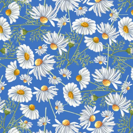 Daisies Wildflowers Cotton Fabric | By The Yard | Sewing and Crafting | 44 inches wide {1}