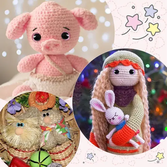 120pcs 20mm 3D Glitter Safety Eyes {5}