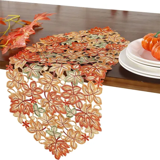 Fall Table Runner Thanksgiving Table Runner 13X35 Inch {2}