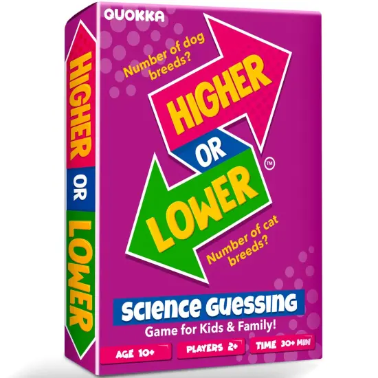 Board Game Higher or Lower Science | Family Card Game {1}