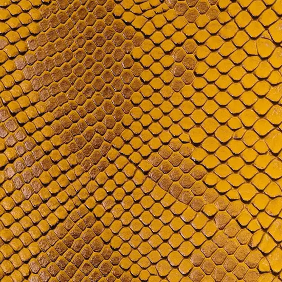1 Yard Faux Snake Skin Vinyl Fabric For Automotive Upholstery Handbags Crafts 54 Inch Width Yellow {4}