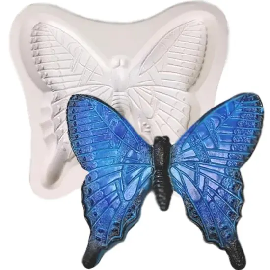 9.75” x 8.75" x 1.75" Amazonian Butterfly Frit Casting Glass Fusing Kiln Mold {1}