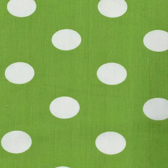 1 Yard Big Polka Dot Printed Poly Cotton Fabric 58/59 Inches Wide Black {5}
