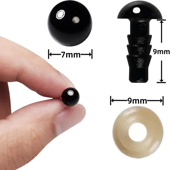 600Pcs 7mm Safety Eyes and Washers {2}