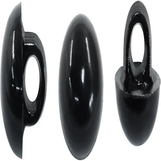 100 Pcs Plastic Safety Eyes Black Doll Eyes {2}