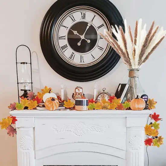 300PCS Artificial Fall Maple Leaves {5}