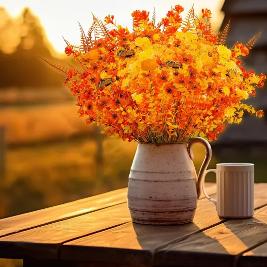 30PCS Fall Artificial Flowers {2}