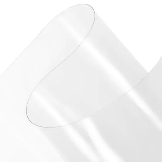 1 Yard Frosted Clear PVC Vinyl Fabric Privacy Screen Waterproof 54 Inch Wide Plastic Material {1}