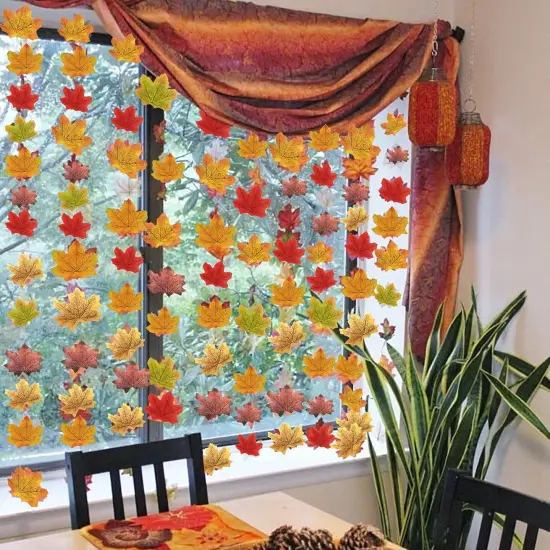 300PCS Artificial Fall Maple Leaves {3}