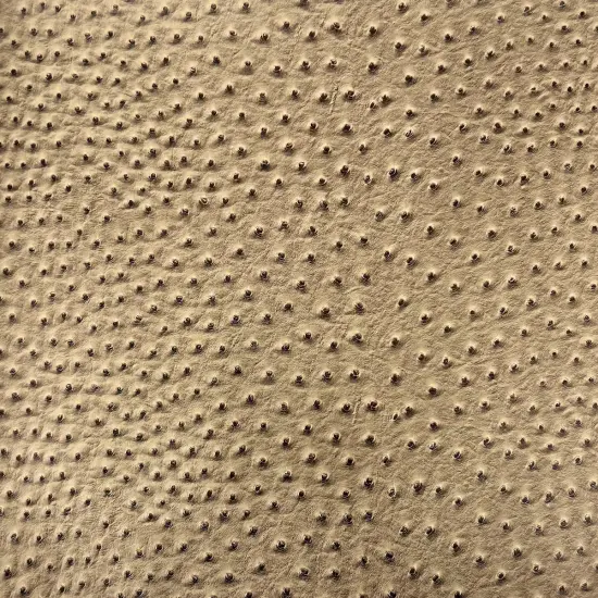1 Yard Faux Leather Vinyl Fabric Ostrich Texture Upholstery Handbags Wallets 54" Width Toffee Brown {1}