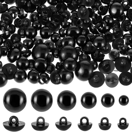 300 PCS Black Safety Eyes Crochet Animals Doll Making {1}