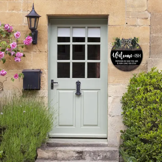 Welcome Sign for Front Door, Front Door Decor {4}