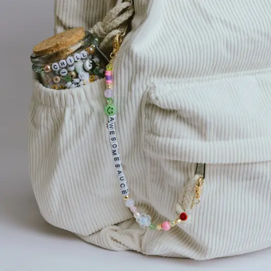 Awesomesauce 10" Beaded Bag Chain with Clips {2}