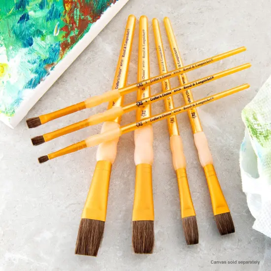 RCC 403 | Crafter's Choice&trade; 7pc Synthetic Camel Hair Variety Brush Set {2}