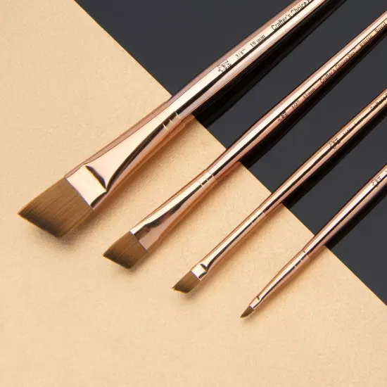 RCC PRO105-ZP | Crafter's Choice&trade; Pro 4pc Synthetic Sable Variety Brush Set {2}