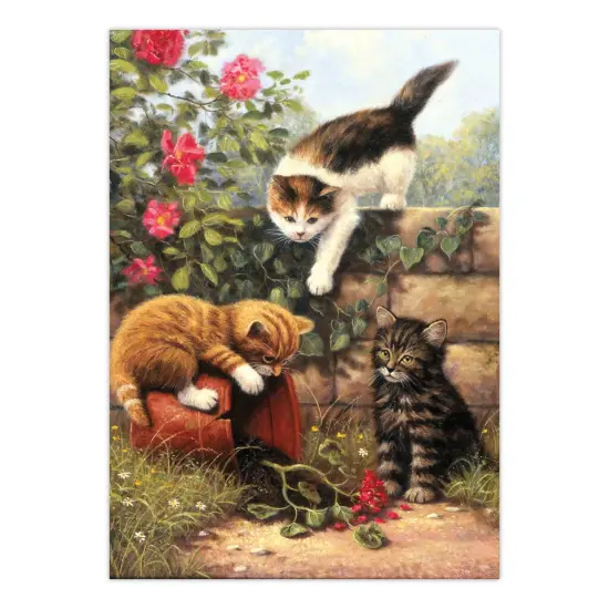 PJS52 | Painting by numbers&trade; 10pc 8.75" x 11.375" Kittens at Play Painting Project {2}