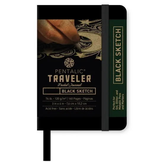 PTL-01626 Series | Traveler Pocket Journal - Midnight {2}