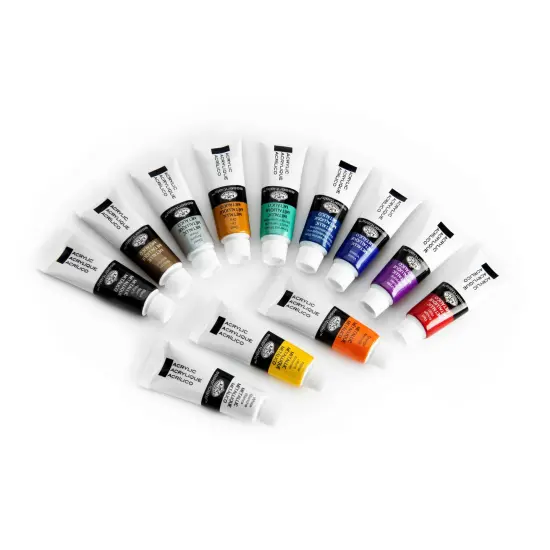 ACRMET-12 | Essentials™ 12pc Metallic Acrylic Paint Pack {3}