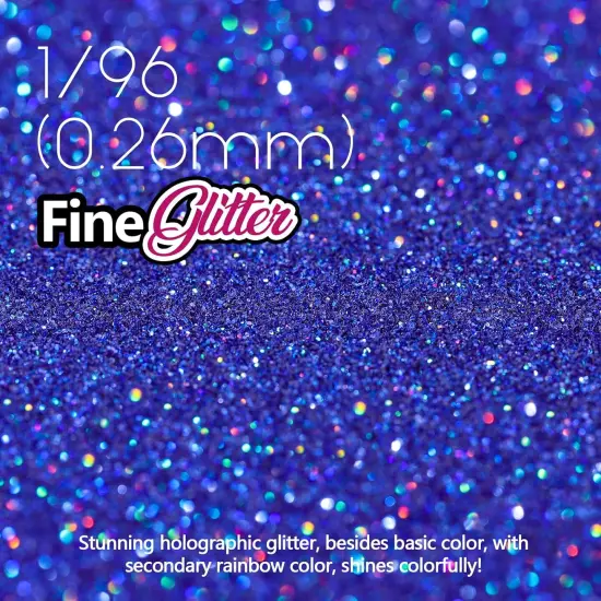 Blue Glitter, 100g / 3.5 oz Holographic Fine Glitter {2}